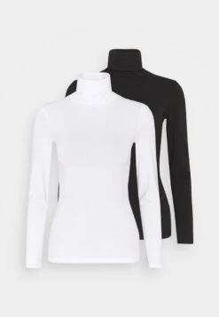 Anna Field 2 PACK - Langarmshirt - Black/white -Anna Field 0fcff950906943e8a3b550c9d4c8162c