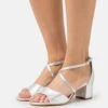 Anna Field LEATHER - Riemensandalette - Silver -Anna Field 13f67b49900b4687a1482ec184528330