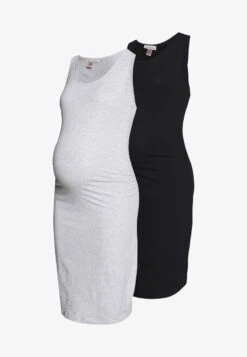 2 PACK - Etuikleid - Light Grey/black -Anna Field 39ca9c517a404cfbb9a9220d30d449c2