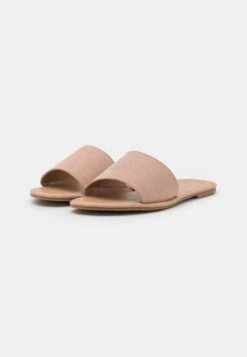 Anna Field 2 PACK - Pantolette Flach - Black/light Pink -Anna Field 5f3b11cb89b749509a96a7227e035c3e