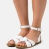 Anna Field LEATHER - Riemensandalette - White -Anna Field 65f71475f2224e66a61b2f361dd7676d
