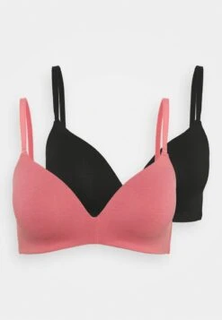 Anna Field 2PP GEORGIA BRA - T-Shirt BH - Pink/black -Anna Field 7a2af82639464a0e8297bfc106261b0e