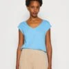 Anna Field T-Shirt Basic - Blue -Anna Field 7e1fe3b0374a464c908e5249c9915e1f