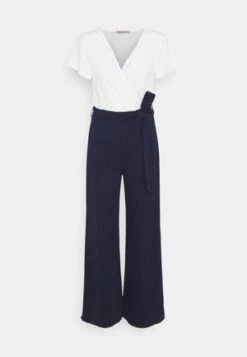 Anna Field Jumpsuit - White/black -Anna Field 978a1ce796cf4b7895e7bc6bb431d57e