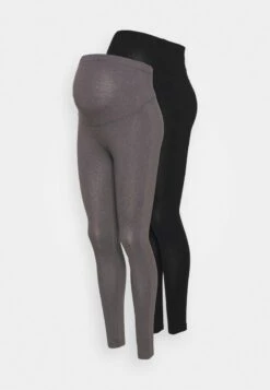 2 PACK - Leggings - Hosen - Grey/black -Anna Field 97f773dd19b84eacbe87df1cc54b0026