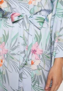 Anna Field FLORAL ROBE - Bademantel - Blue -Anna Field 997130518deb46f2bc1f996a410ba74e