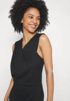 DRAPPED NECKLINE SMART BODYCON SLEEVELESS MINI DRESS - Jerseykleid - Black -Anna Field 9f81155bf87843799042533d6c813969