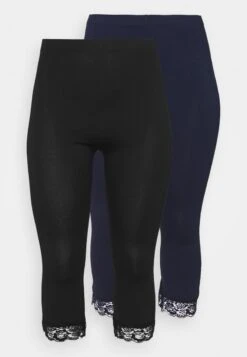 2 PACK - Leggings - Hosen - Black/dark Blue