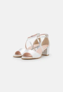 Anna Field LEATHER - Riemensandalette - Silver -Anna Field a4aa39ac3d1d4ec9a58301b218a12f07
