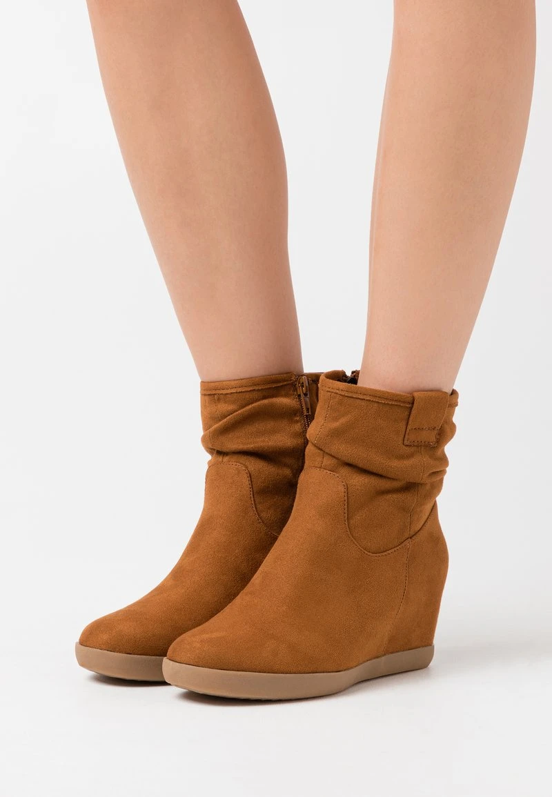 Anna Field WINTER BOOT - Keilstiefelette - Cognac 3 Anna Field WINTER BOOT - Keilstiefelette - Cognac